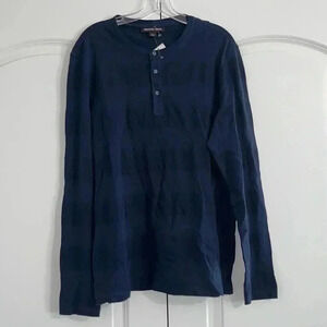 Michael Kors Mens Midnight Resort Long Sleeve Shirt.​​